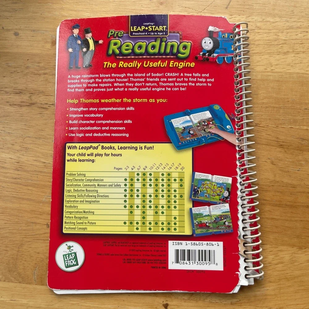 LeapFrog LeapPad Thomas & Friends Pre-Reading Book and Cartridge Set Age 5